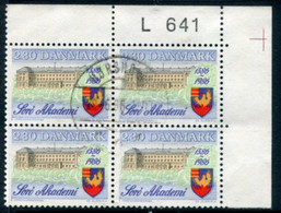 DENMARK 1986 Sorø Grammar School Block Of 4 Used.   Michel 865 - Used Stamps