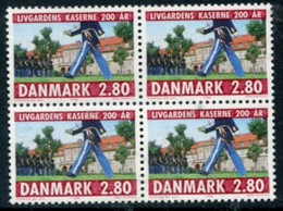 DENMARK 1986 Bicentenary Of Lifeguard Barracks Block Of 4 MNH / **.   Michel 864 - Neufs