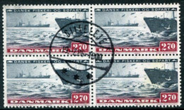 DENMARK 1984 Shipping And Fishing 2.70 Kr. Block Of 4 Used.   Michel 813 - Gebruikt