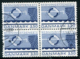 DENMARK 1983 Emergency Services 3.50 Kr. Block Of 4 Used.   Michel 787 - Oblitérés