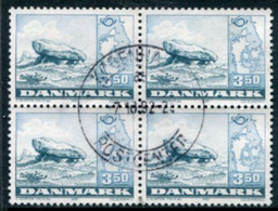 DENMARK 1983 Tourism 3.50 Kr. 3.50 Kr. Block Of 4 Used.   Michel 773 - Used Stamps