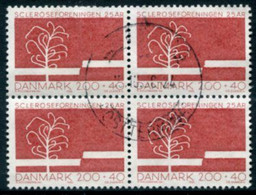 DENMARK 1982 Multiple Sclerosis Charity Block Of 4 Used   Michel 751 - Usati