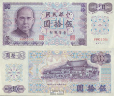China-Taiwan Pick-Nr: 1982a Bankfrisch 1972 50 Yuan - Taiwan