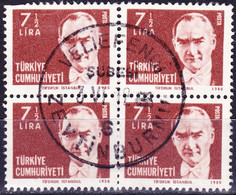 Turquie YT 2330 Mi 2572 Année 1981 (Used °) (Bloc De 4) - Used Stamps