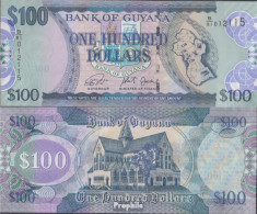 Guyana Pick-Nr: 36, Signatur 16a Bankfrisch 2019 100 Dollars - Guyana