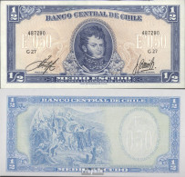 Chile Pick-Nr: 134Aa Bankfrisch 1962 1/2 Escudo - Chili