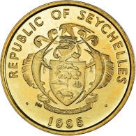 Monnaie, Seychelles, 5 Cents, 1995, British Royal Mint, SUP+, Laiton, KM:47.2 - Seychelles