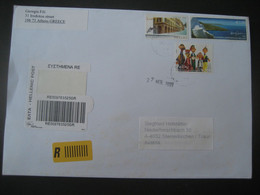 Griechenland 2009- Reko Bedarfsbeleg Gelaufen Nach Steinerkirchen - Storia Postale