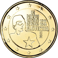 Slovénie, 2 Euro, Franc Rozman-Stane, 2011, Vantaa, Gold-plated Coin, SUP - Slovénie