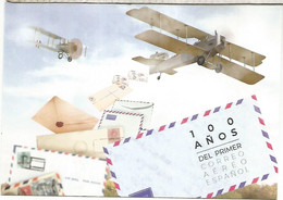 ENTERO POSTAL TARJETA DEL CORREO 100 AÑOS DEL PRIMER CORREO AEREO AIR MAIL AVION PLANE - 1931-....