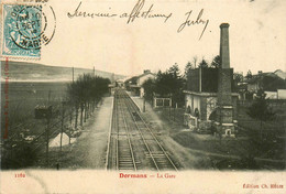 Dormans * 1904 * La Gare * Ligne Chemin De Fer Marne - Dormans