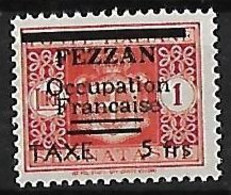 FEZZAN TAXE N°5 N**  Surcharge Fausse D'époque - Unused Stamps