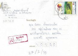 Thailand 1992 Na Noi Wild Sunflowers Field ASEAN Tourism Domestic Registered Returned Cover - Altri & Non Classificati
