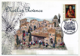 FRANCE - Carte Maxi - 0,50e Vierge à L'enfant H. Memling - Obl Temp. Noël En Provence - 13 Aix En Provence -  14/12/2005 - 2000-2009