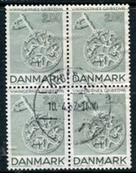 DENMARK 1979 Viking Artefacts 2.00 Kr. Block Of 4 Used   Michel 689 - Used Stamps