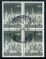 DENMARK 1978 National History Museum 1.80 Kr. Block Of 4 Used   Michel 661 - Gebruikt