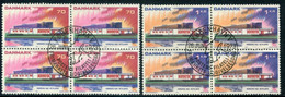 DENMARK 1973 Nordic House. Blocks Of 4 Used   Michel 545-46 - Gebruikt