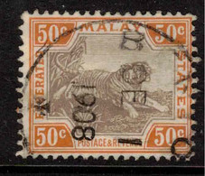 FEDERATED MALAY STATES 1904 50c Grey-brown And Orange-brown SG 47d U #AMJ20 - Federated Malay States