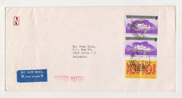 HONG KONG 1985 Airmail Cover With Mi-Nr.491x2-50c. Topic Stamps Fish Vessel Boat Sent Abroad To Bulgaria (ds419) - Cartas & Documentos