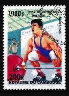 2000 Cambodge  Mi: 2095 / Y&T: 1744° Gewichtheben - Pesistica