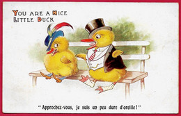 CPA Humour Illustrateur "You Are A Nice Little Duck" ** Animaux Canards Canard * "Comique Séries" N° 4628 - Humor