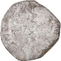 Monnaie, France, Henri IV, 1/4 Ecu, Date Incertaine, Angers, TTB, Argent - 1589-1610 Hendrik IV