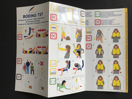 L’AÉROPOSTALE B 737 CONSIGNES DE SÉCURITÉ - SAFETY INSTRUCTIONS - Safety Cards