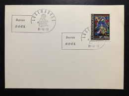 LUXEMBOURG,  « CARITAS », « CHRISTMAS », « NOËL », « Special Commemorative Postmark », 1972 - Lettres & Documents