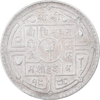 Monnaie, Népal, SHAH DYNASTY, Tribhuvana Bir Bikram, Rupee, 1932, TTB+, Argent - Nepal