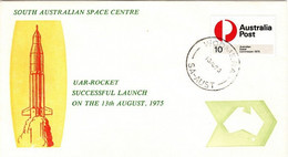 Australia 1975  AU 13 UAR-Rocket Successful Launch,Souvenir Cover - Océanie