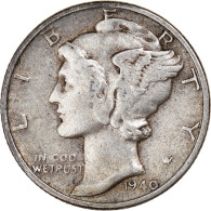 Monnaie, États-Unis, Mercury Dime, Dime, 1940, U.S. Mint, Philadelphie, TB+ - 1916-1945: Mercury (Mercurio)