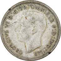 Monnaie, Australie, George VI, Shilling, 1946, Melbourne, TB, Argent, KM:39a - Shilling