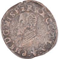 Monnaie, Pays-Bas Espagnols, Philippe II, Liard Des États, N.d. (1578-1580) - Paesi Bassi Spagnoli