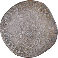Monnaie, Pays-Bas Espagnols, Philippe II, Liard, 1582, Tournai, TB, Cuivre - Paesi Bassi Spagnoli