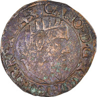Monnaie, Pays-Bas Espagnols, Charles Quint, Courte, 1543, Anvers, TB+, Cuivre - Spaanse Nederlanden