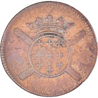 Monnaie, France, Ville De Lille, 10 Sols, 1708, Siège De La Ville, TB+, Cuivre - Monetary / Of Necessity