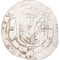 Monnaie, Pays-Bas Espagnols, Philippe II, 1/20 Ecu, 1594, Anvers, TB, Billon - Paesi Bassi Spagnoli