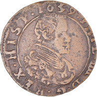 Monnaie, Pays-Bas Espagnols, Artois, Philippe IV, Liard, 1639, Arras, TTB - Países Bajos Españoles