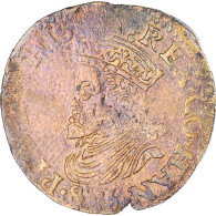 Monnaie, Pays-Bas Espagnols, Philippe II, Liard, 1585, Mons, TB+, Cuivre - Pays Bas Espagnols