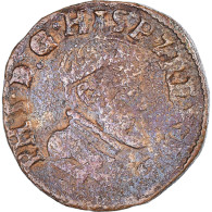 Monnaie, Pays-Bas Espagnols, Philippe II, Courte, TB, Cuivre - Spanish Netherlands