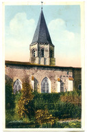 79220 CHAMPDENIERS - L'église Vue De Côté - CPSM 9x14 Colorisée Postée En 1945 - Champdeniers Saint Denis