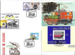 2132i: Österreich 1991: Strasshofer Volksfest, 3 Belege Mit Motiv "Eisenbahn" - Andere & Zonder Classificatie