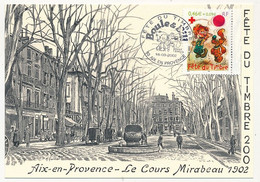 FRANCE - Carte Locale - Fête Du Timbre 2002 Boule Et Bill - Aix En Provence - 16/03/2002 - Storia Postale