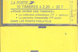 CARNET 2376-C 4 Liberté De Delacroix "POUR OFFRIR DES TIMBRES" Daté 24/7/87 Fermé, Parfait état Bas Prix. - Moderne : 1959-...