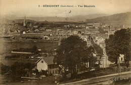 Héricourt * Vue Générale , Quartier De La Ville * Rails Ligne Chemin De Fer Haute Saône - Héricourt