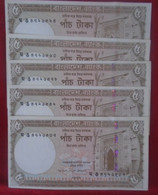 BANGLADESH, P 46 , 5 Taka  , 2006 , UNC , 5 Notes - Bangladesh