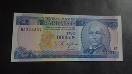 BARBADOS, P 30 + 54b , 2 Dollars  , ND 1973 + 1999 , UNC  , 2 Notes - Barbades