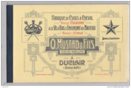 CATALOGUE 1913 MUSTAD DUCLAIR Usine De Fabrication De Clous Pour Chevaux - Other Plans