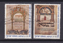 ISRAEL, 1986, Used Stamp(s)  Without  Tab, New Year - Books, SG Number(s) 1006=008, Scannr. 19246 2 Values Only - Gebruikt (zonder Tabs)
