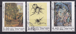 ISRAEL, 1978, Used Stamp(s)  Without  Tab, Jewish Art Paintings, SG Number(s) 697-699, Scannr. 19180 - Usados (sin Tab)